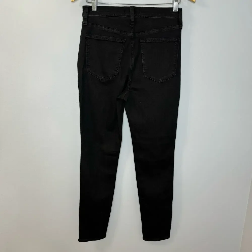 Madewell 10" High-Rise Skinny Jeans Black Stretch  Casual Women's 28 - Picture 7 of 12